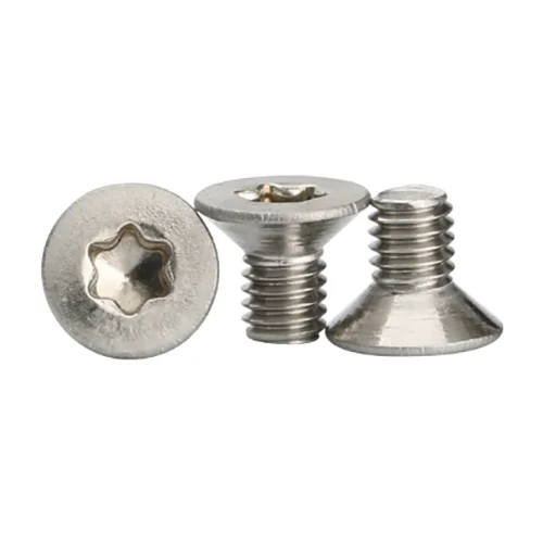 Tornillos de cabeza plana de 6 lóbulos 90 °