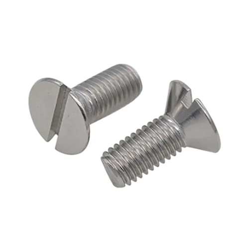 Tornillos de cabeza avellanada con ranura de 90°