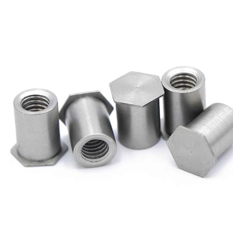 Cabezal ciego Cabeza plana Hexagon Hexagon Riveted Carbon Acero
