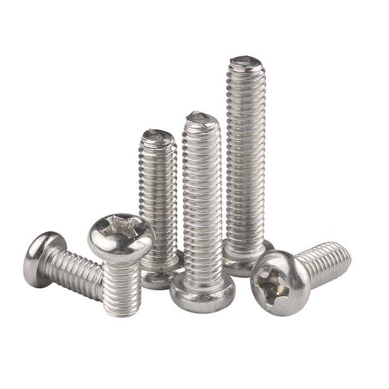 Tornillos de cabeza de sartén empotrada cruzada con collar