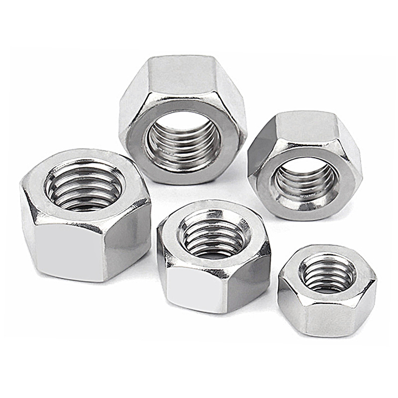 Nueces hexagonales con doble chaflán