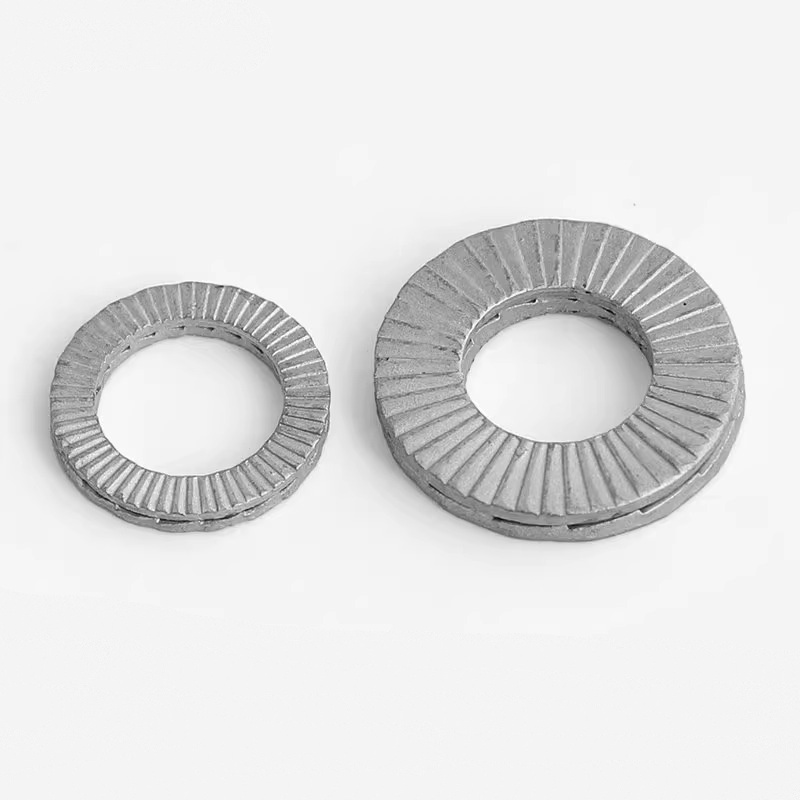 Arandelas autoblocantes de doble pliegue