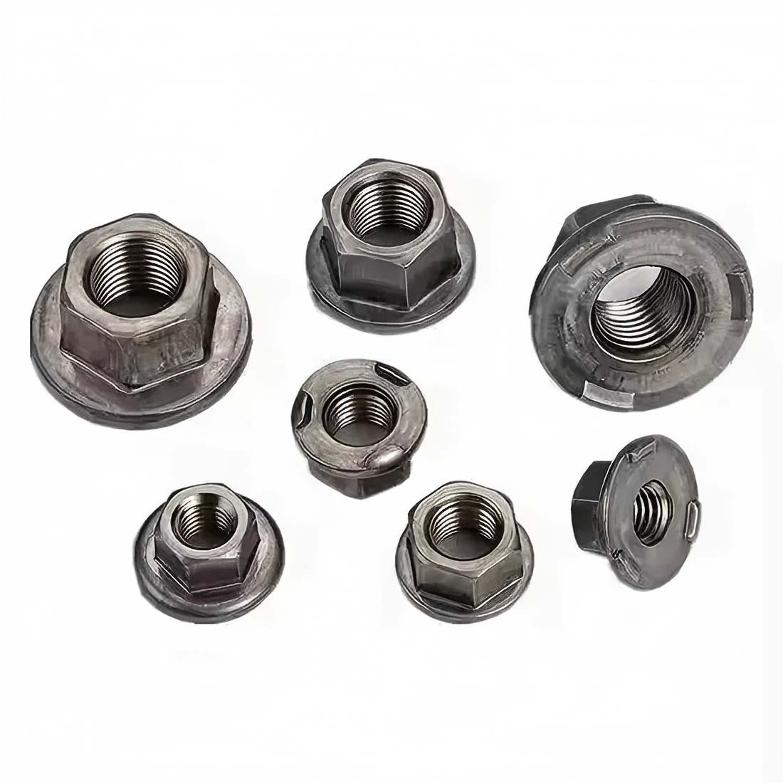 Tuerca soldada hexagonal con brida