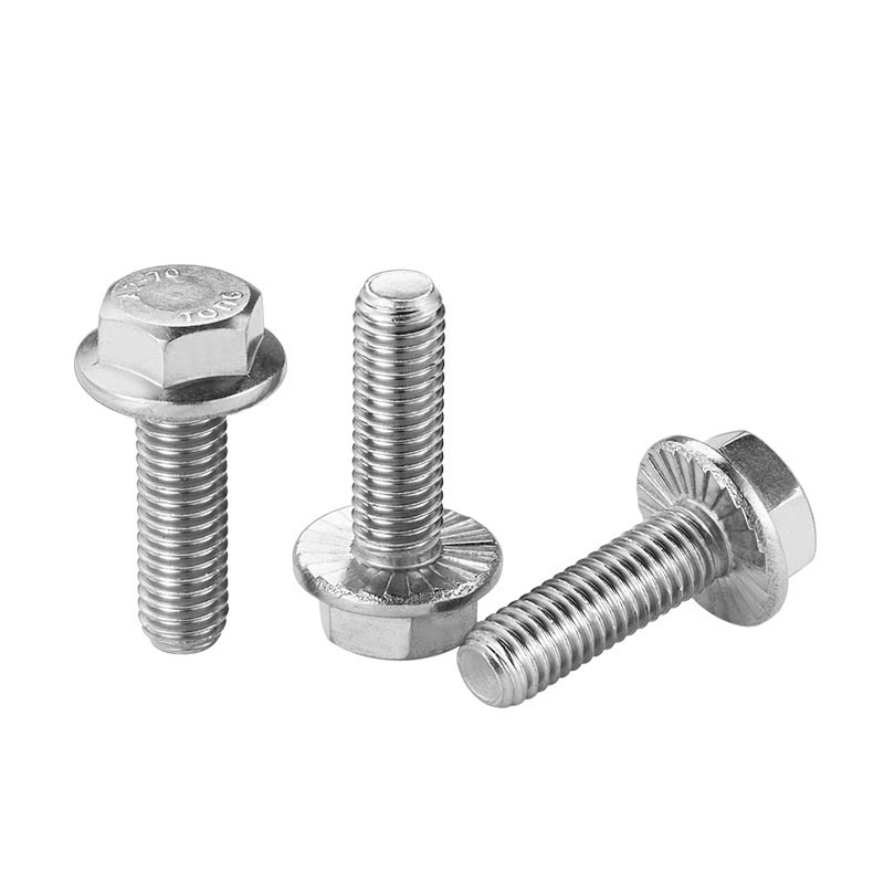 Pernos de brida hexágono con dientes