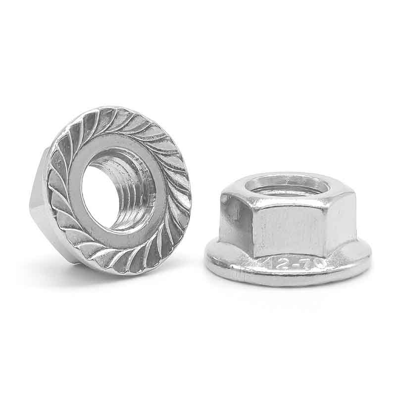 Tuercas con brida hexagonal para naves industriales