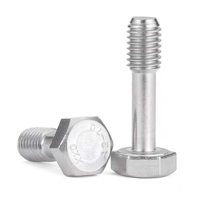 Tornillo de cabeza hexagonal con el extremo de la caña de la cintura