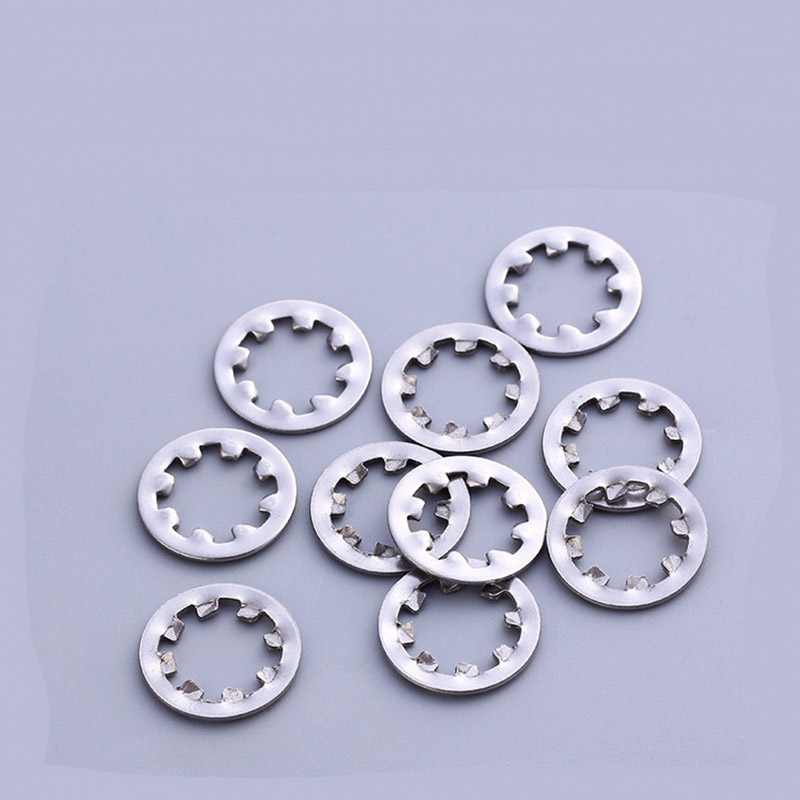 Arandelas de Seguridad de Dientes Internos Acero Zinc