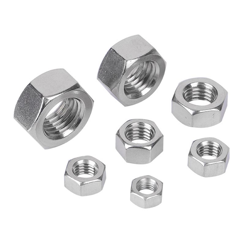 Tuerca hexagonal de metal métrica