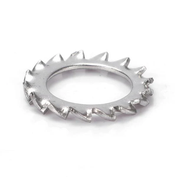 Arandelas de cerraduras dentadas dientes externos