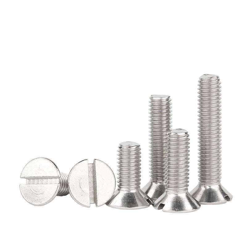 Tornillo de cabeza avisada ranurada