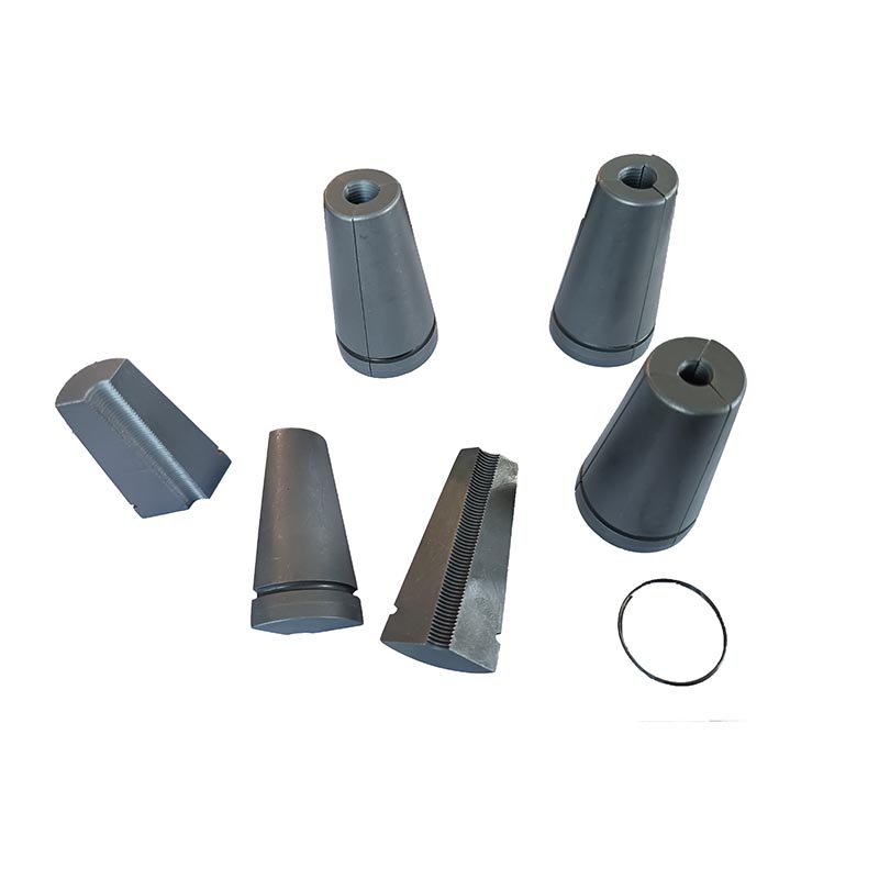 Cuña de agarre para tubos de acero