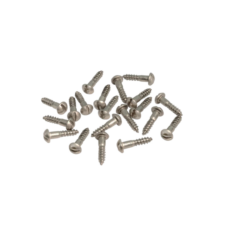 Tornillo para madera con cabeza redonda ranurada de acero
